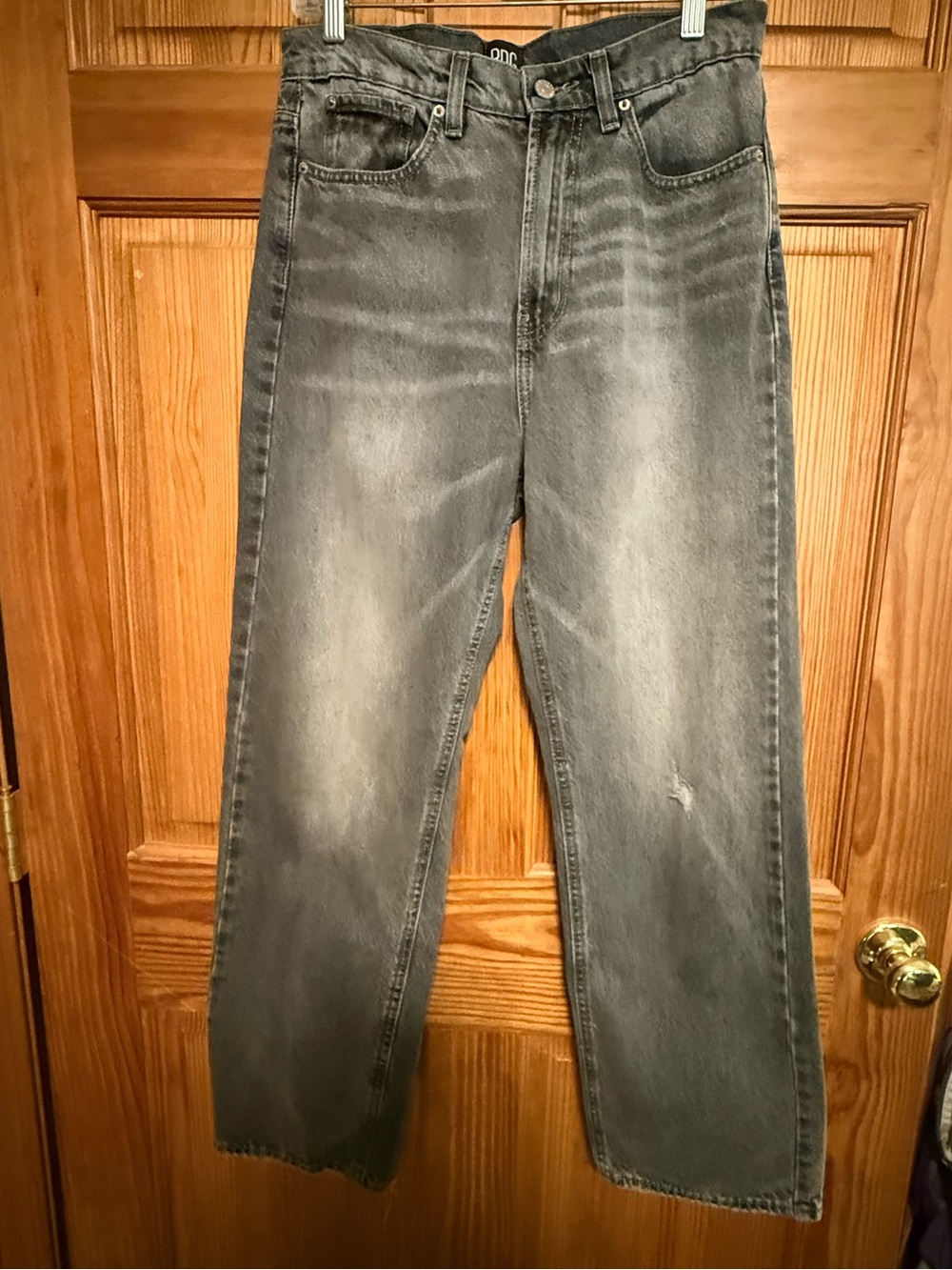 Urban Outfitters Straight Jeans in Washed Charcoal Gray